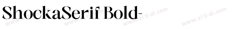 ShockaSerif Bold字体转换
